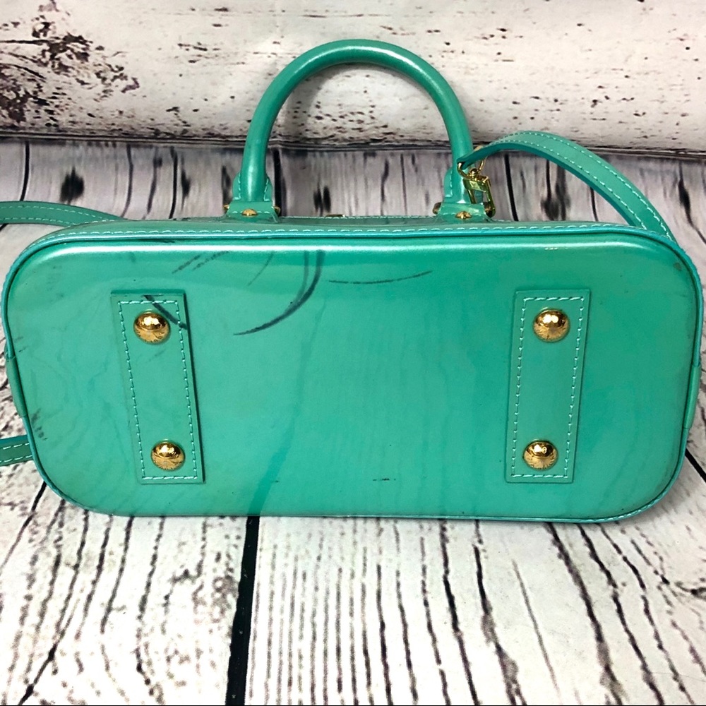 SOLD Louis Vuitton Alma BB Monogram Vernis Bleu - Picture 4 of 16
